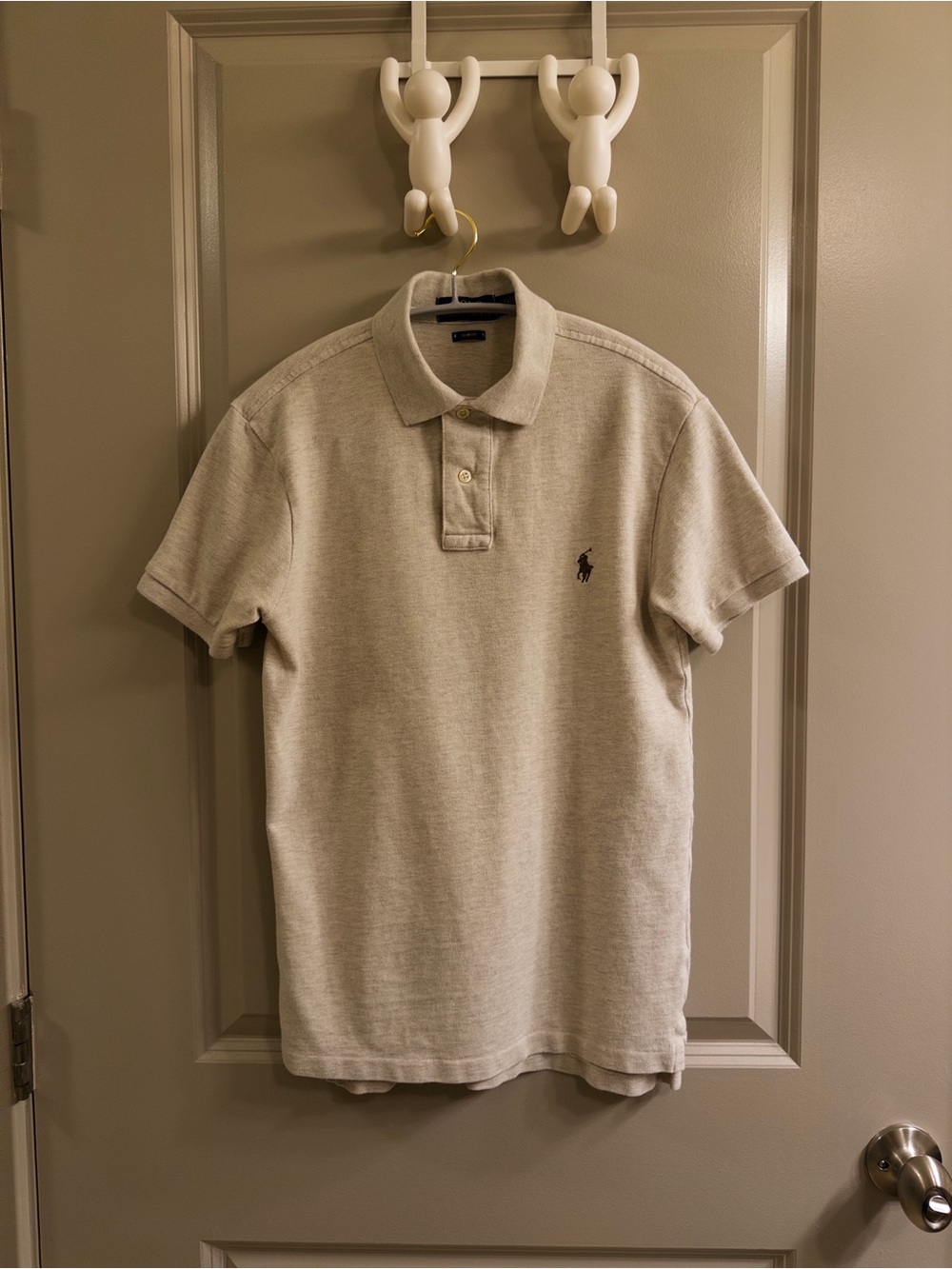 Polo Short-Sleeve Cotton Polo Shirt - Beige
